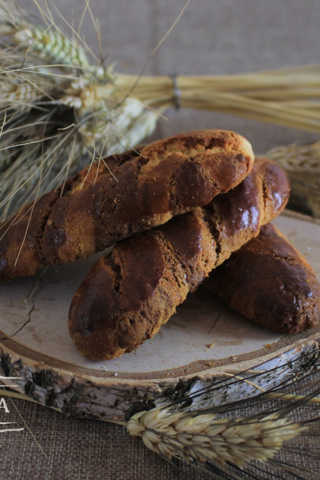 Kekse mit Kakao Zöpfe