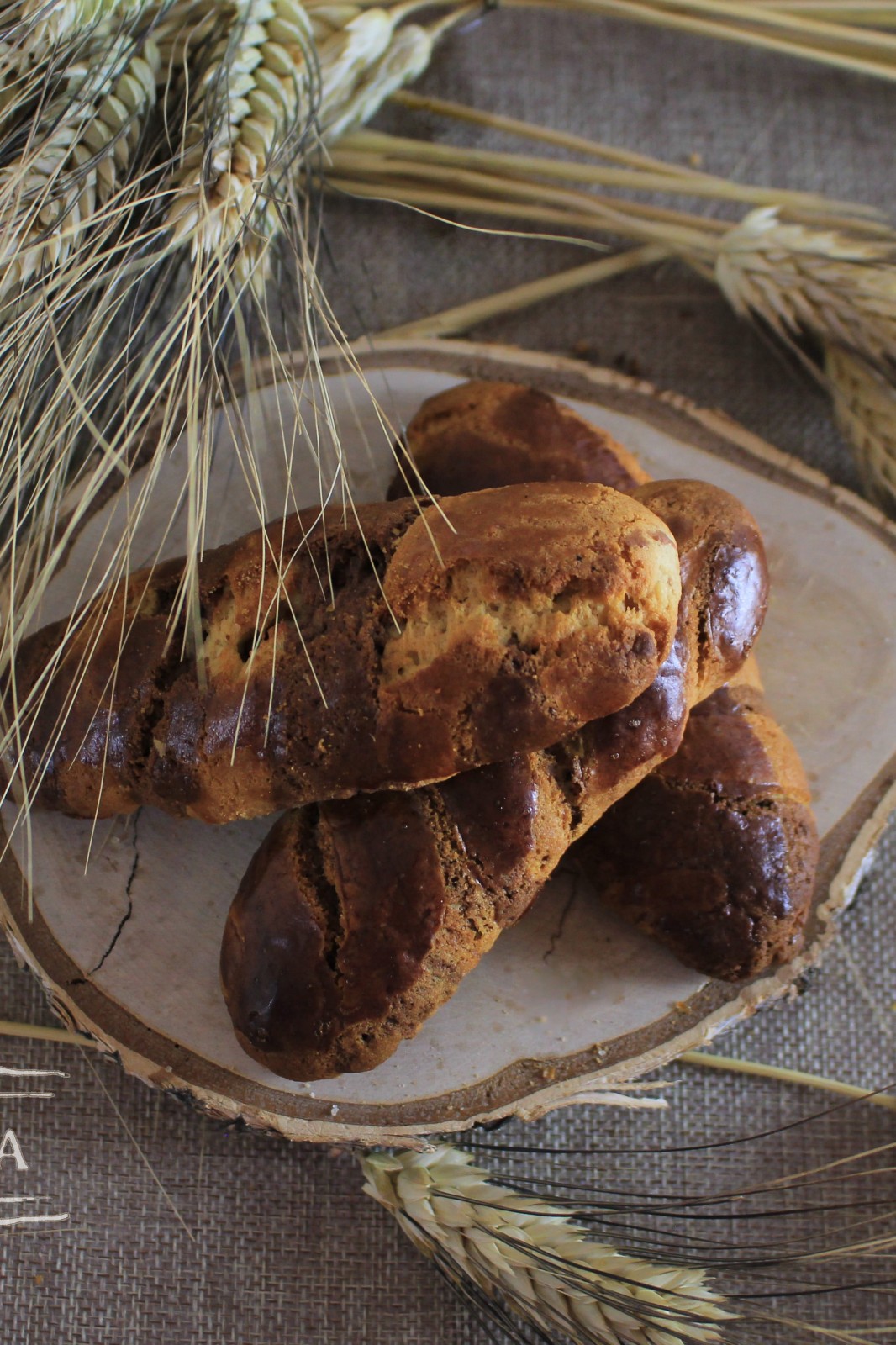 Kekse mit Kakao Zöpfe