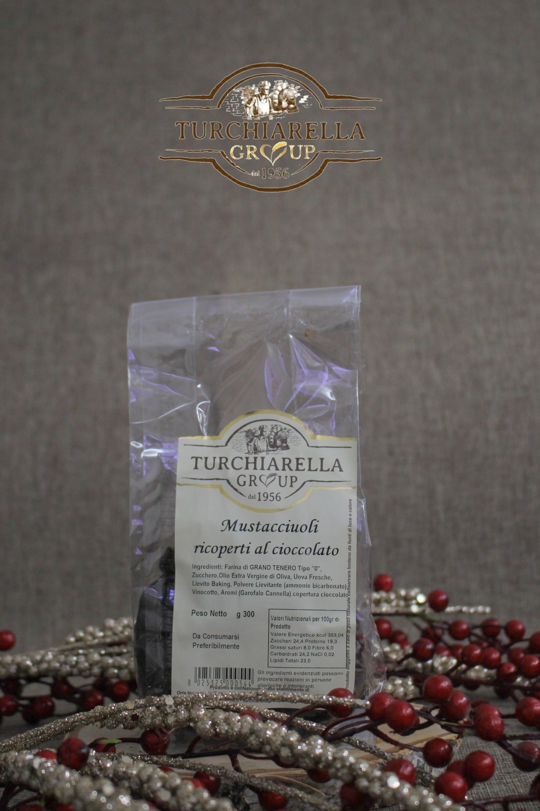 Mustaccioli ricoperti al cioccolato