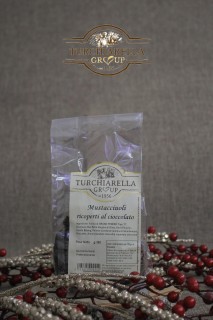 Chocolate covered mustaccioli